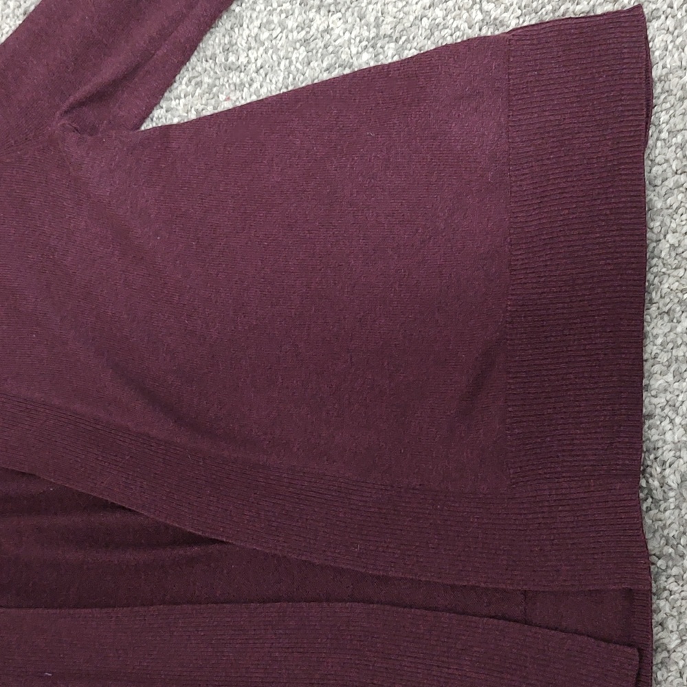 Maroon Open Front Cardigan - Picture 2 of 4